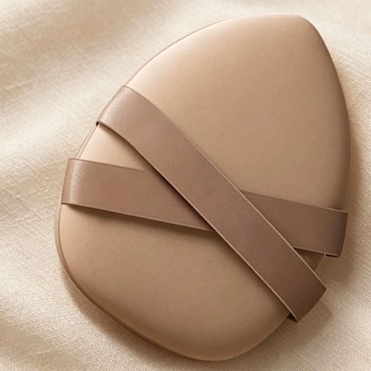 Japanese-Style Double-Band Air Cushion Puff - Ultra-Soft, Non-Absorbent, Wet & Dry Use Foundation Applicator (Individually Packaged)