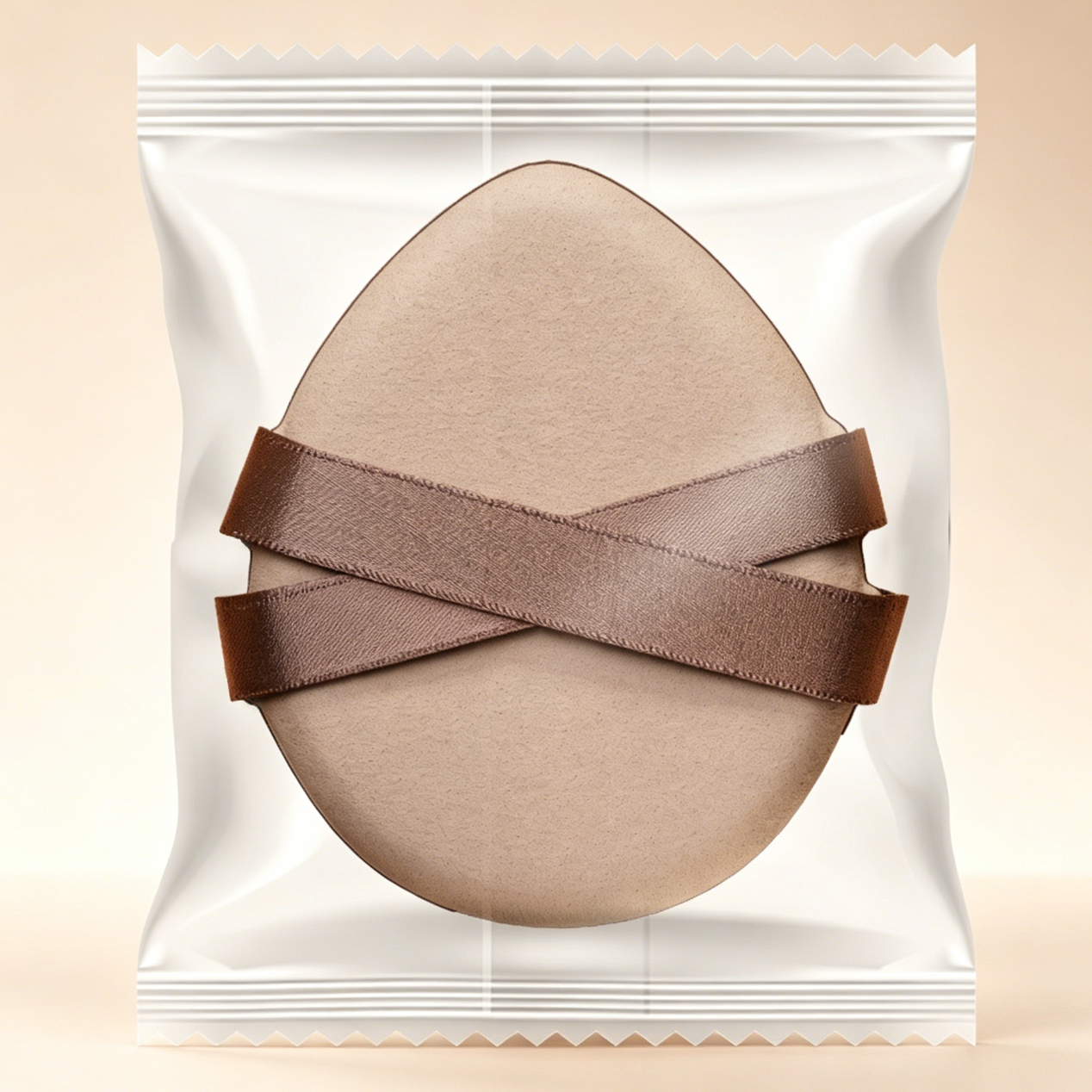 Japanese-Style Double-Band Air Cushion Puff - Ultra-Soft, Non-Absorbent, Wet & Dry Use Foundation Applicator (Individually Packaged)