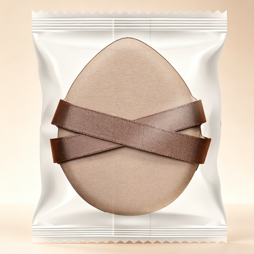 Japanese-Style Double-Band Air Cushion Puff - Ultra-Soft, Non-Absorbent, Wet & Dry Use Foundation Applicator (Individually Packaged)