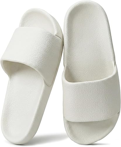 Shower Shoes for Women & Men - Non-Slip House Slippers - Cloud Comfort Slides - Quick-Dry, Arch Support - Perfect for Bathroom, Beach, Pool, Trave