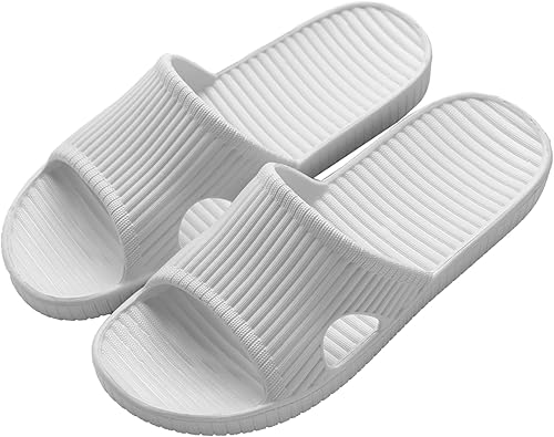 Shower Slippers for Women Men, Quick Drying Lightweight Non Slip Open-toe EVA Travel-friendly Breathable Shoes Slide Slippers for Bathroom,House Slipper,Outdoor